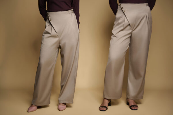 light mocha flap pants