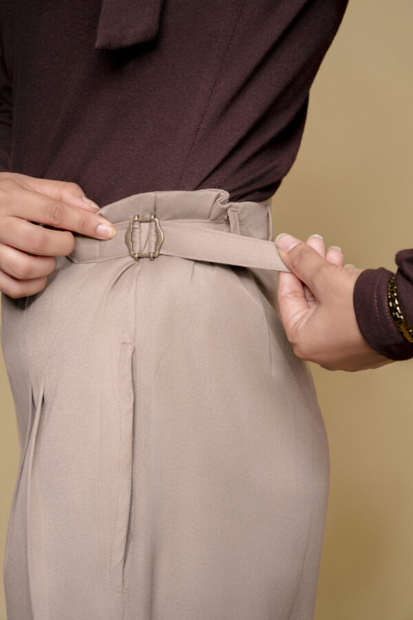 light mocha flap pants