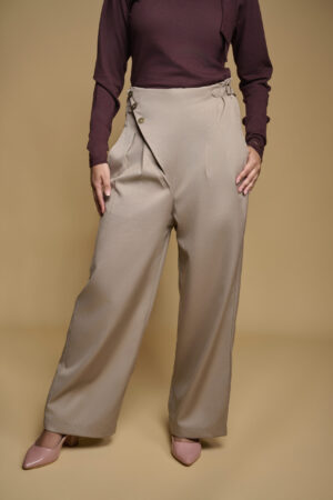 light mocha flap pants