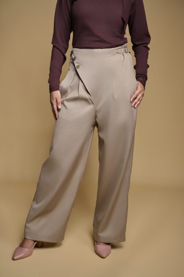 light mocha flap pants