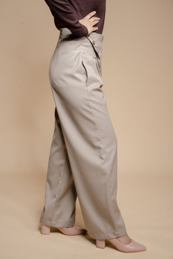 light mocha flap pants